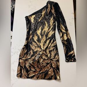 Fashion Nova Elegant Black Fabric